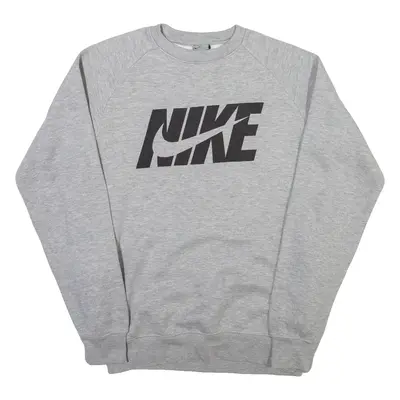 NIKE Mens Sweatshirt Grey Crew Neck L