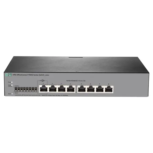 JL380A#AKJ HP OfficeConnect 1920S Series 1920S-8G 8 x 10/100/1000Base-T RJ-45 Ports Layer 3 Managed Gigabit Ethernet Network ...