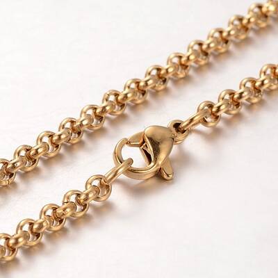304 Stainless Steel Rolo Chain Necklaces