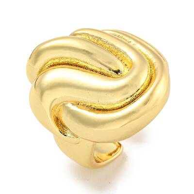 Rack Plating Brass Open Cuff Ring for Women Men