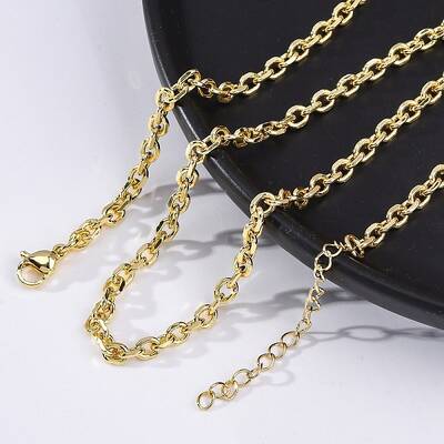 Brass Cable Chain Necklaces for Women