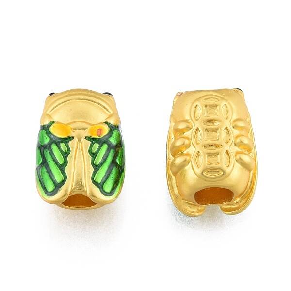 Alloy Enamel European Beads