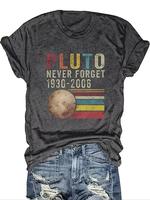 Women's Letter Graphic Round Neck Tee, Fashion Casual Short Sleeve T-shirt for Daily Outdoor Wear, Ladies Summer Clothes, Wom...