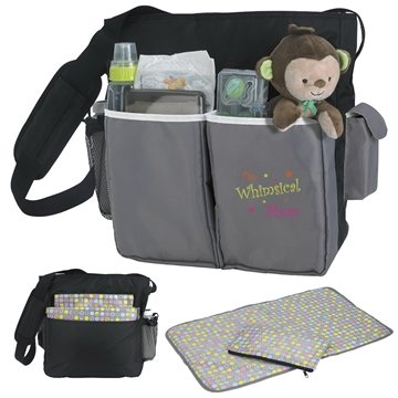 13 Promotional Tot Diaper Bag - Changing Pad & Multiple Pockets