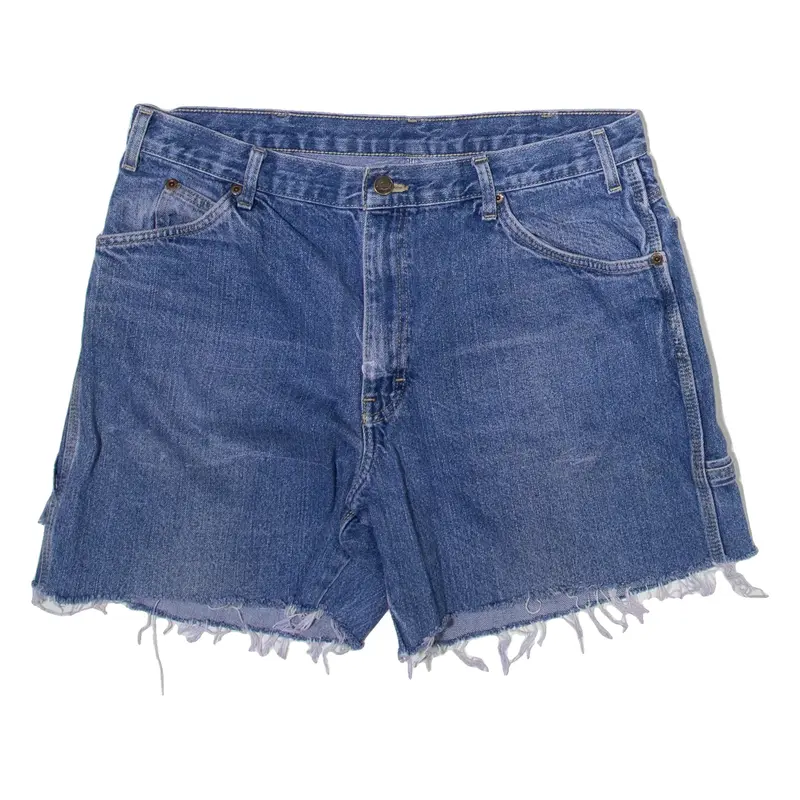DICKIES Carpenter Mens Denim Shorts Blue M W34