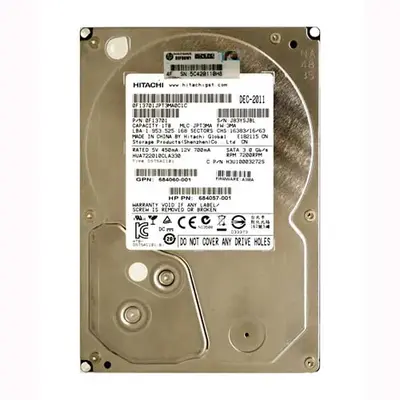 684060-001 HP 1TB 3Gb/s SATA 7200 3.5-Inch Hard Drive