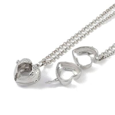 Brass Rhinestone Pendant Necklaces