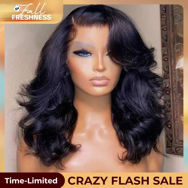 West Kiss 250% Density Side Part Glueless LayerCut Wig 6x8 Lace Closure Wig Body Wave Pre Cut Pre Bleached Ready Go Wigs TikT...