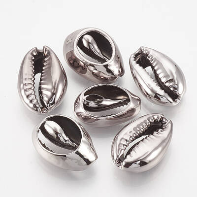 UV Plated Cowrie Shell Beads