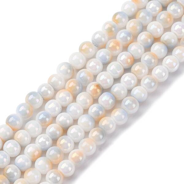 Pearlized Handmade Lampwork Beads Strands