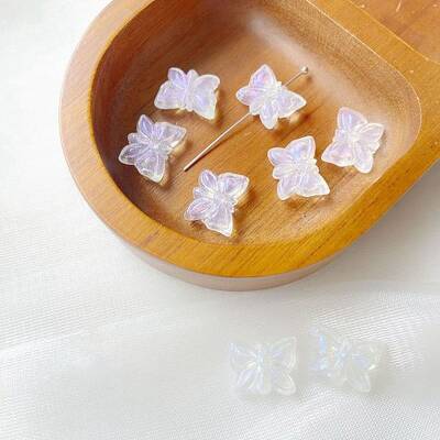 10Pcs Transparent Acrylic Beads