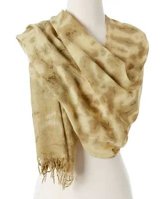 Awaken Organic Tie Dye Scarf | Color: Yellow