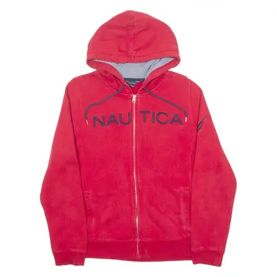 NAUTICA Womens Red Hoodie Full Zip XL