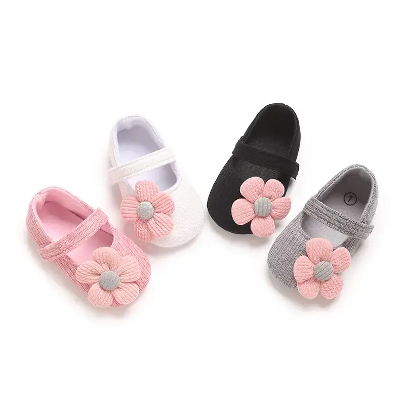 Baby girl soft-soled toddler shoes flower princess shoes