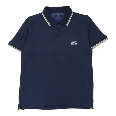 Avirex Polo Shirt - Medium Navy Cotton