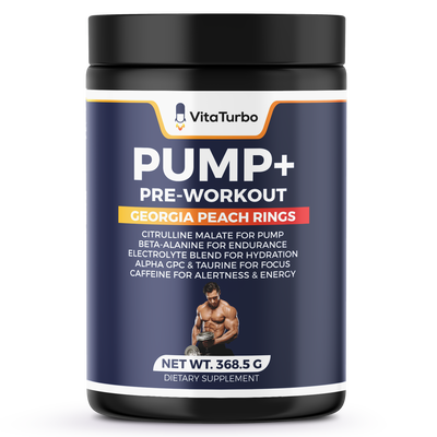 Pump Pre Workout+ (Georgia Peach Rings) - 368.5 Grams