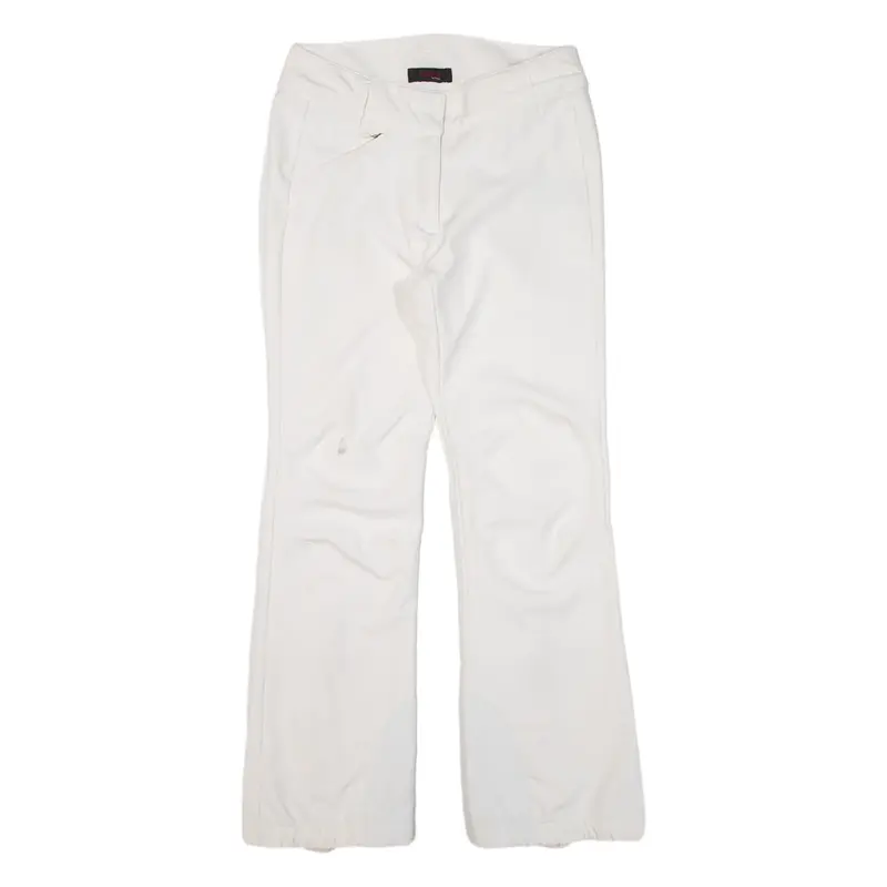 ACTIVE Womens Trousers White Regular Bootcut W30 L29