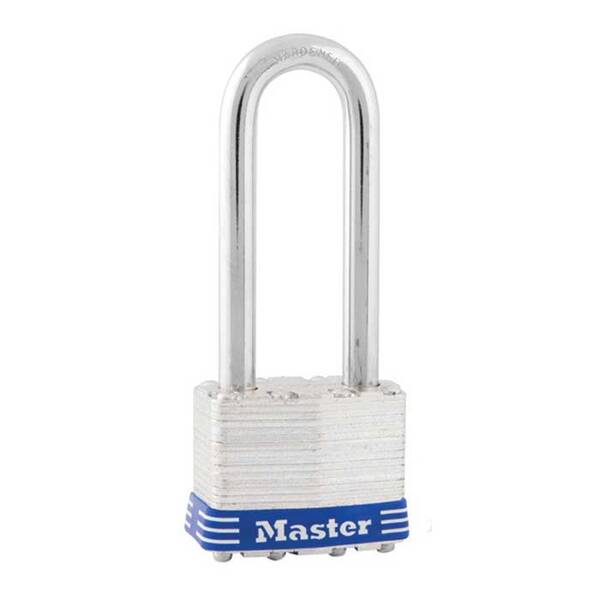 Master Lock Laminated Steel Padlock, Non-Rekeyable, Keyed Different, Body Width: 1-3/4 (44Mm), Shackle Length: 2-1/2 (64Mm)...