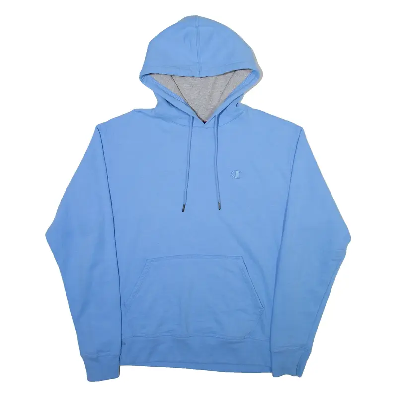 CHAMPION Mens Blue Hoodie M