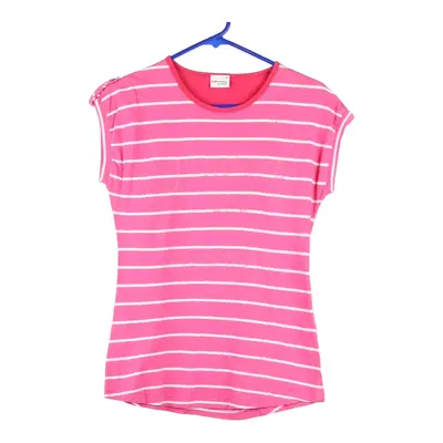Superga Striped T-Shirt - Medium Pink Cotton