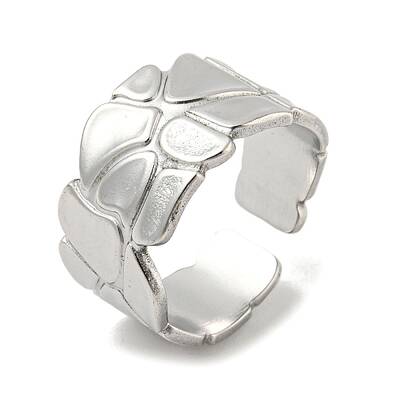 Non-Tarnish 304 Stainless Steel Open Cuff Ring