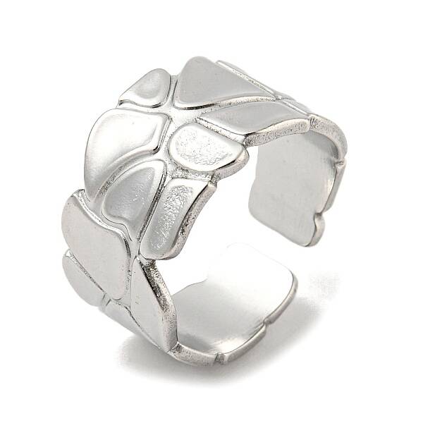 Non-Tarnish 304 Stainless Steel Open Cuff Ring