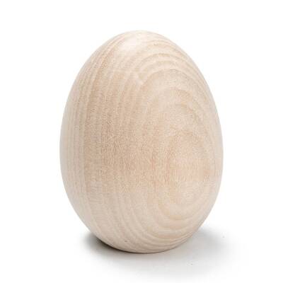 Unfinished Blank Wooden Easter Craft Eggs