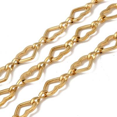 Ion Plating(IP) 304 Stainless Steel Heart Link Chains