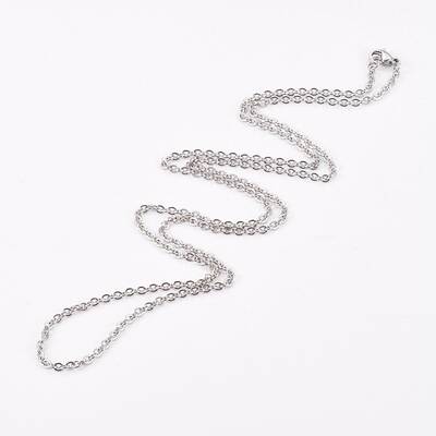 Non-Tarnish 304 Stainless Steel Cable Chain Necklaces