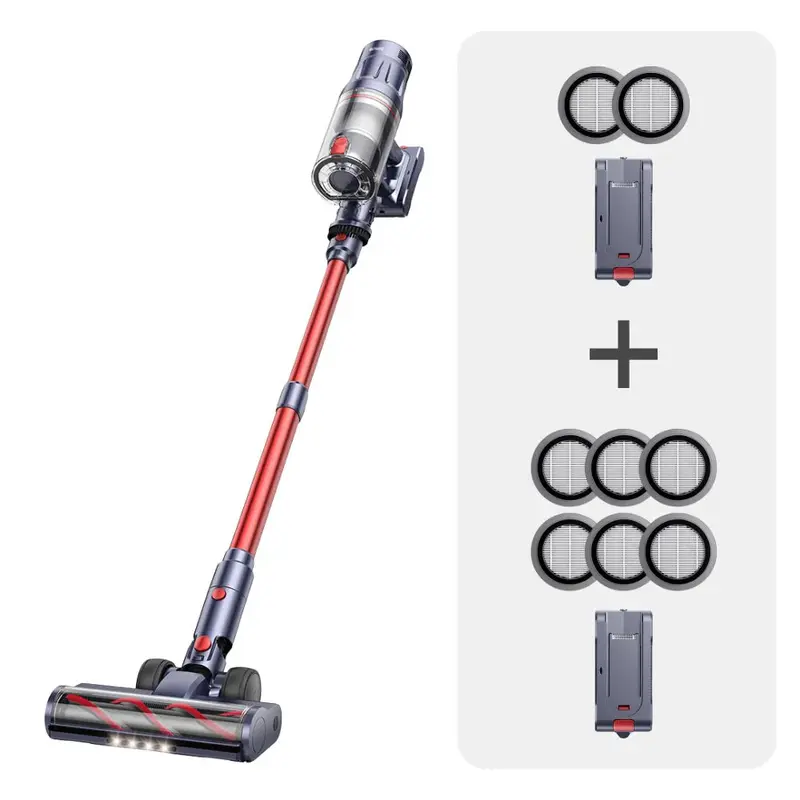 Vacuum Bundle:Buture BP20 Vacuum + 2 Batteries + 8 HEPA Filters