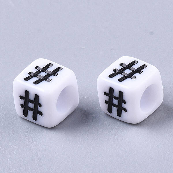 Opaque Acrylic European Beads