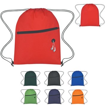 150 Custom Non-Woven Hit Sports Pack With Front Zipper - ...
