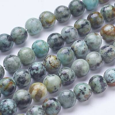 Dyed & Natural African Turquoise(Jasper) Beads Strands