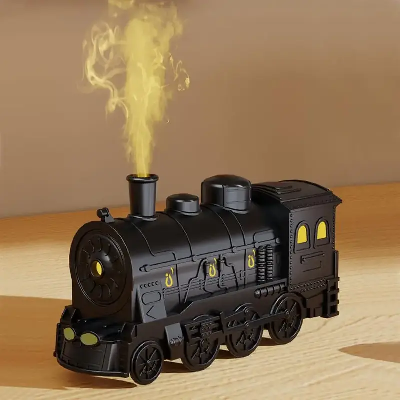 Train Design Aromatherapy Humidifier, USB Powered Creative Essential Oil Diffuser with Remote Control & Color Changing Lights...