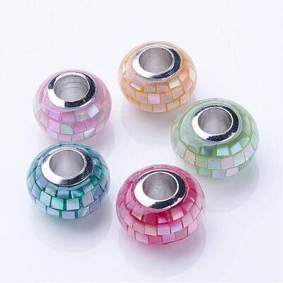 Shell European Beads