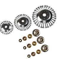 Upgraded 6 8 10 Inch Weeding Head, Metal Brush Cutting Head for Lawn Mowers, Universal Garden Trimmer Steel Wire Wheel Brush