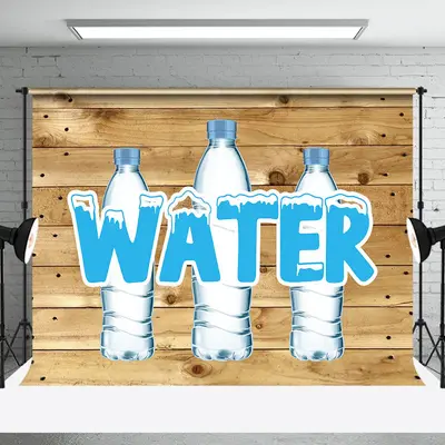 Wooden Marathon Hydration Station Sports Backdrop - Aperturee