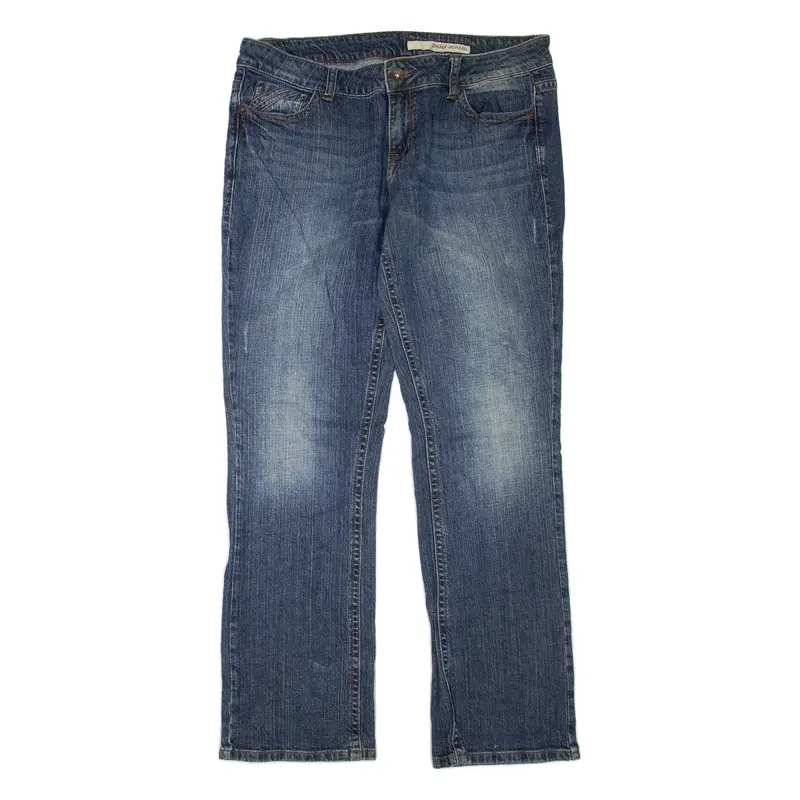 DKNY Womens Jeans Blue Regular Bootcut Stone Wash W36 L32