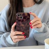 Vintage Amber Pattern Phone Case for iPhone 14 Pro Max, Decorative Smartphone Protector Cover, Phone Accessories Compatible W...
