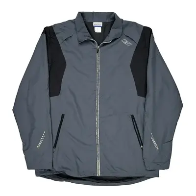 Reebok Track Jacket - XL Grey Polyester
