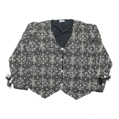 SKC Embellished Black Blazer Jacket M