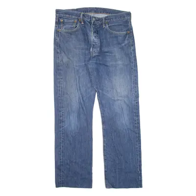 LEVI'S 501 Jeans Mens Blue Regular Straight W34 L28