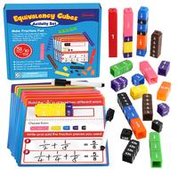 Aizweb Interlocking Fraction Cubes Activity Set - Math Manipulatives for Elementary School, Equivalent Fraction Manipulatives...