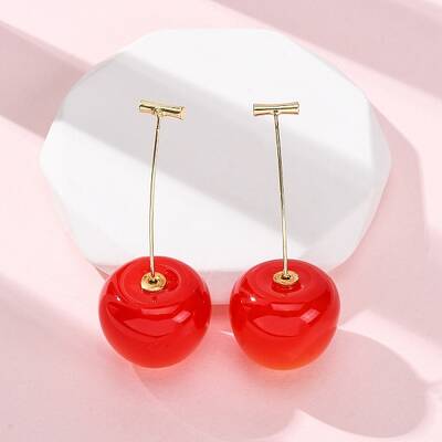 Brass Round Stud Earrings