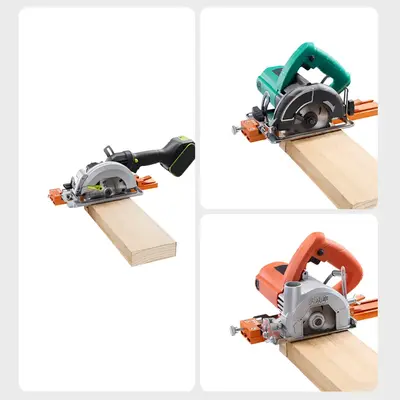 IMBOTUpgraded Thick Aluminum Alloy Adjustable Cutting Machine Base Guideway Circular Saw Guideway Extended Guideway Electric ...