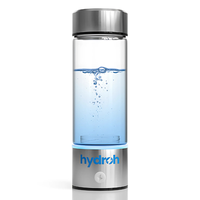 Hydroh Portable Hydrogen Water Bottle 15oz - SPE/PEM Technology for Enhanced Hydration Fathersdaygift Drinkware