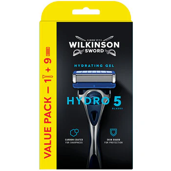 Wilkinson sword Hydro 5 Set - Rasoio con una testina + testina di ricambio contiene 8 pezzi