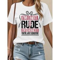 Sassy 'I'm Not Rude I'm Honest' T-Shirt – Boost Your Confidence with Style and Humor