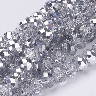 Electroplate Glass Bead Strands