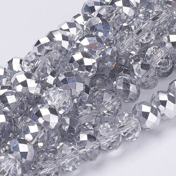 Electroplate Glass Bead Strands